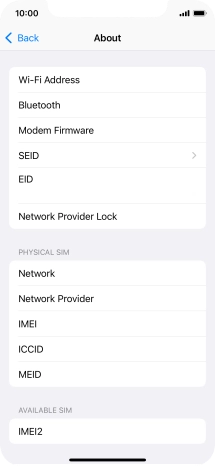 The Network Provider Lock status is displayed next to Network Provider Lock.