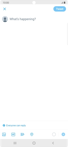 Press the text input field.