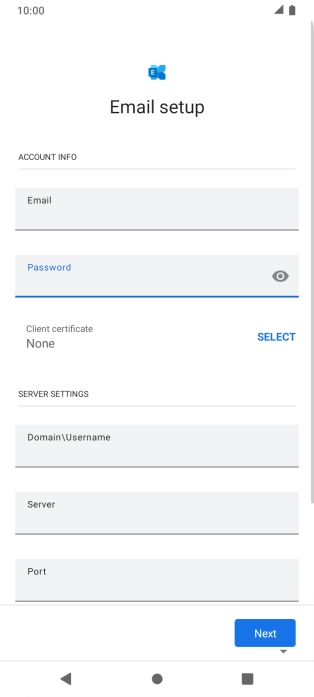 To turn on the function, press SELECT and follow the instructions on the screen to install the required certificate.
