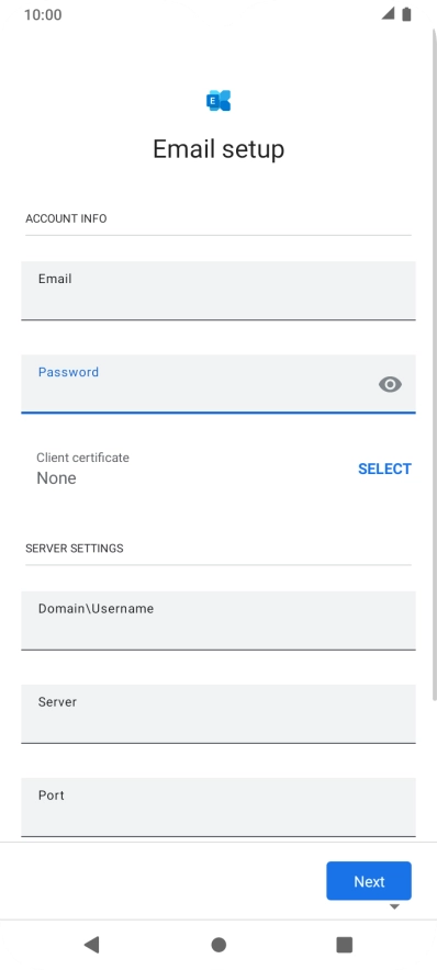 To turn on the function, press SELECT and follow the instructions on the screen to install the required certificate.