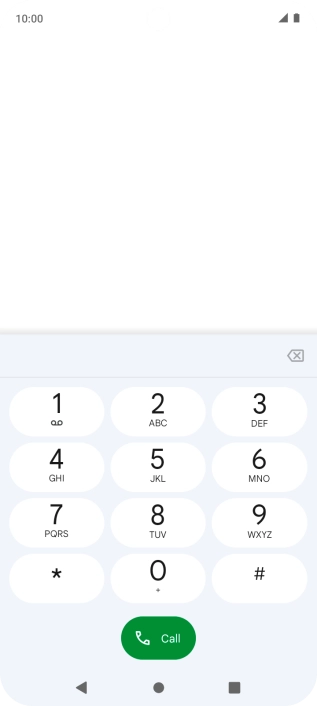 Press the Home key to return to the home screen.