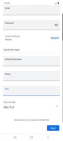 Press the drop down list below 