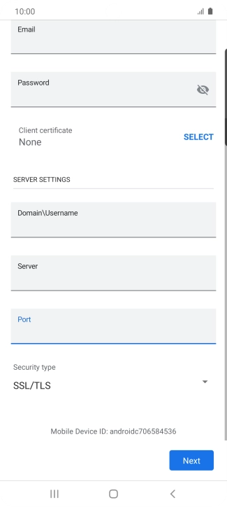 Press the drop down list below 