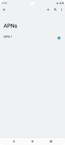 Press the new data connection icon.