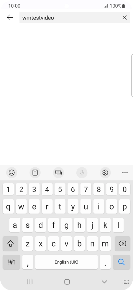 Key in the required search word and press the search icon.