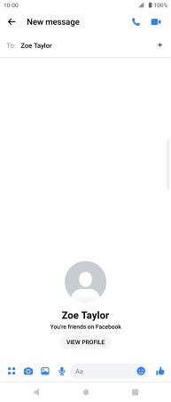 Press the text input field.