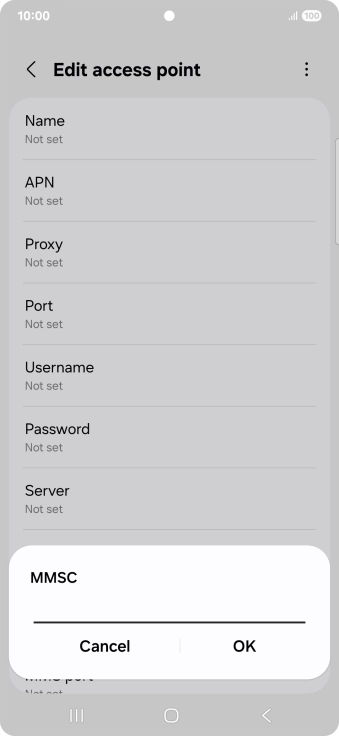 Key in http://mms.vodafone.co.uk/servlets/mms and press OK.
