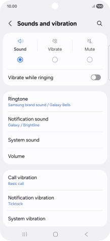 Press Notification sound.