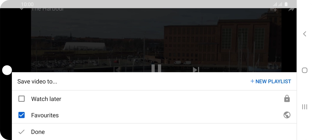 Press the required playlist.