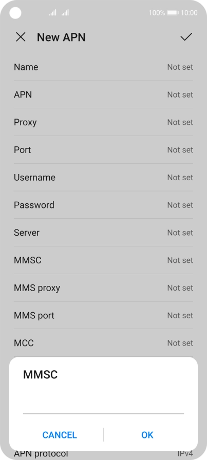 Key in http://mms.vodafone.co.uk/servlets/mms and press OK.
