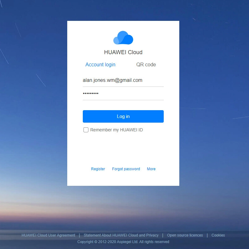 Follow the instructions on the screen to log on to your Google account.