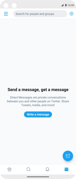 Press the new message icon.