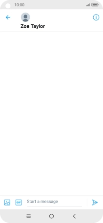 Press the text input field.