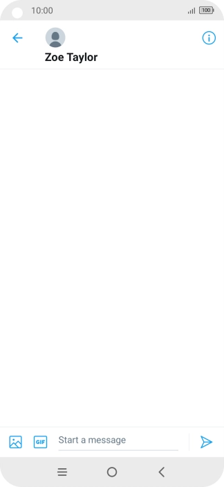 Press the text input field.