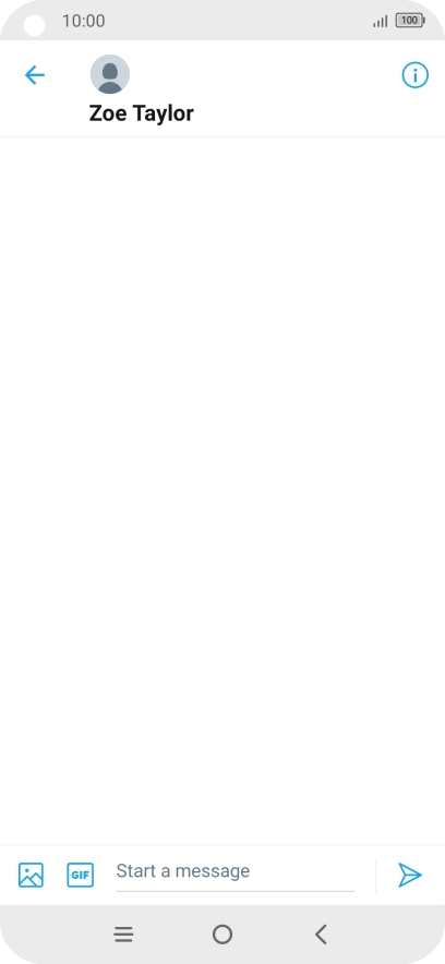 Press the text input field.