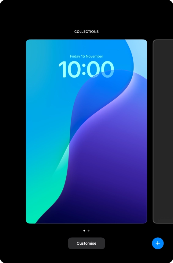 Press the add icon.