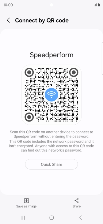 Place the QR code inside the camera frame on the other device to scan the code.