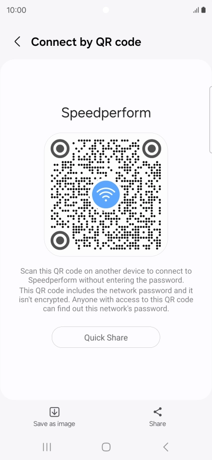 Place the QR code inside the camera frame on the other device to scan the code.