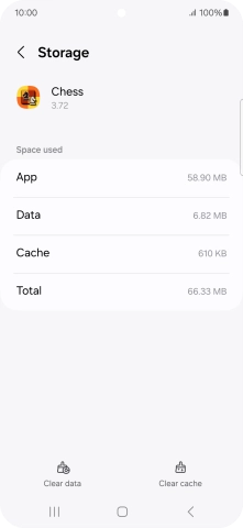 Press Clear cache.
