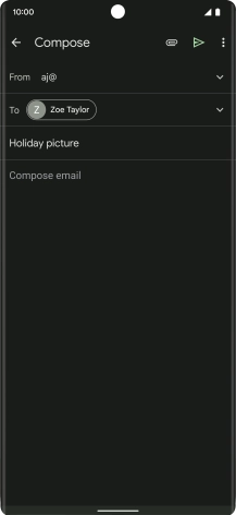 Press the text input field.