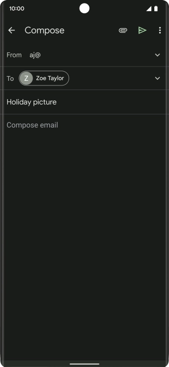 Press the text input field.