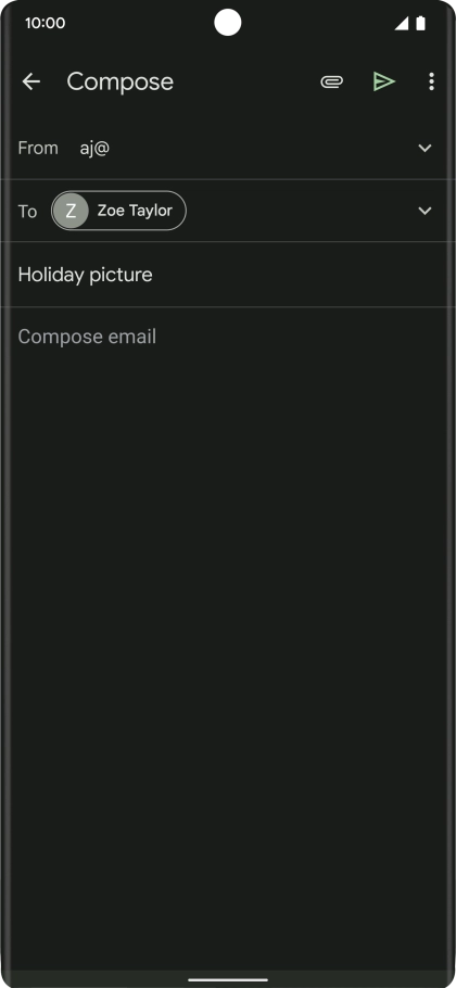 Press the text input field.