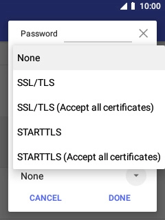 Select None.