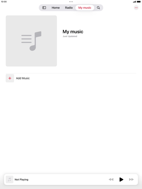 Press Add Music.