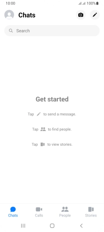 Press the search field and key in the first letters of the recipient's name.
