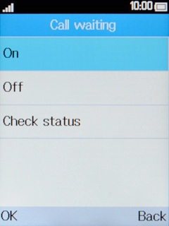 If you want to turn on the function, select On.