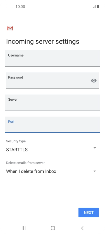 Press the drop down list below 