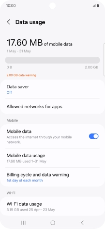Press Data saver.
