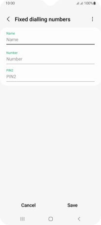 Press Name and key in the required name.