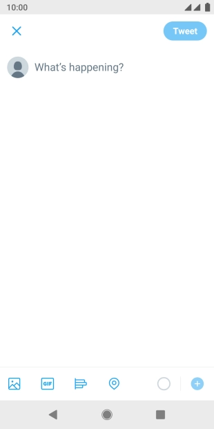 Press the text input field.