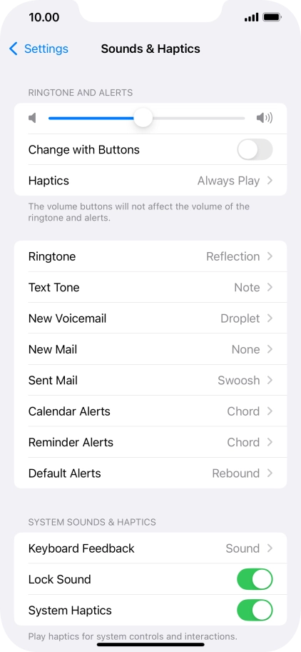 Press Ringtone.