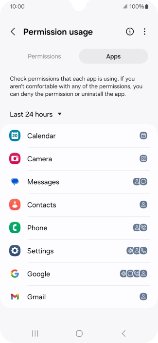 Press the drop down list.