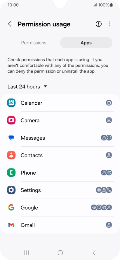 Press the drop down list.