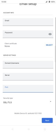 Press the drop down list below 