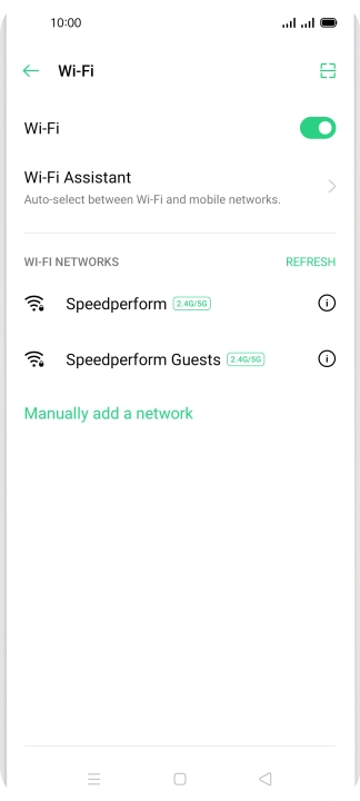 Press Wi-Fi Assistant.