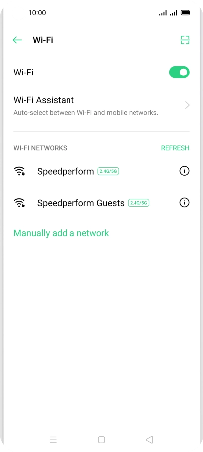 Press Wi-Fi Assistant.