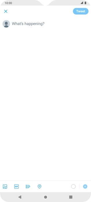 Press the text input field.