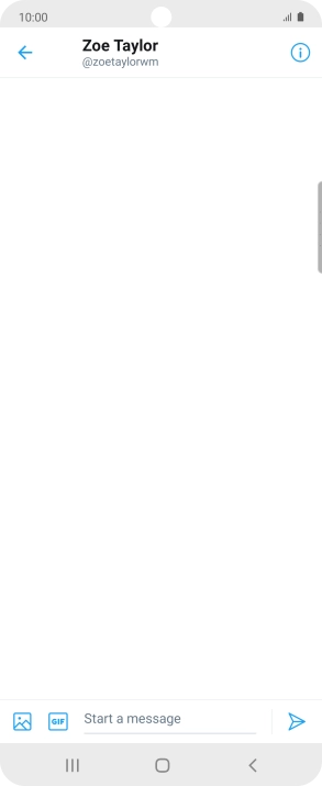 Press the text input field.