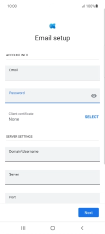 To turn on the function, press SELECT and follow the instructions on the screen to install the required certificate.