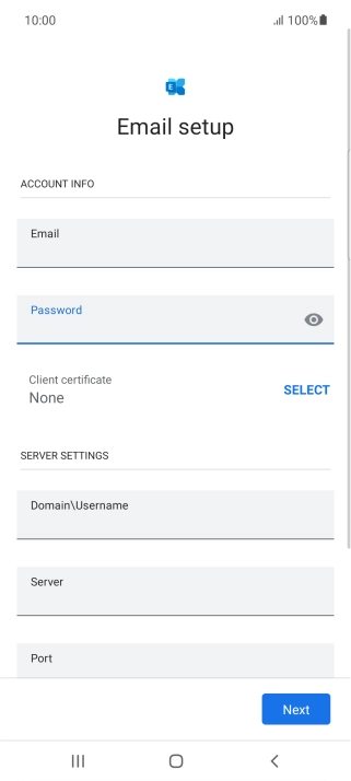 To turn on the function, press SELECT and follow the instructions on the screen to install the required certificate.