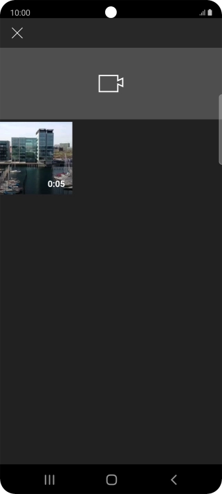 Press the required video clip.