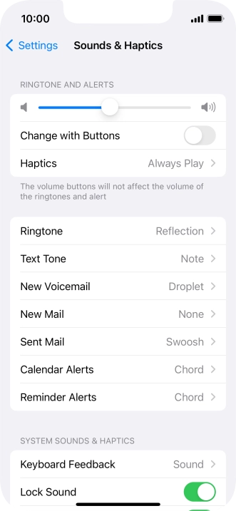 Press Ringtone.