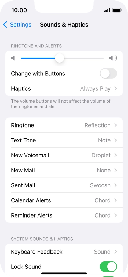 Press Ringtone.