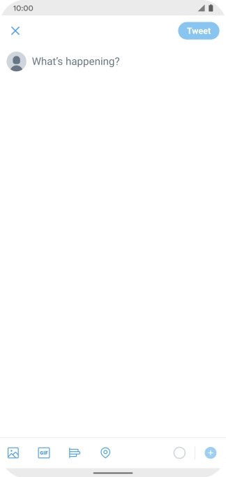 Press the text input field.