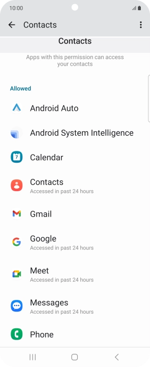 Press the required app.