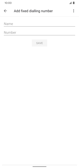 Press Name and key in the required name.